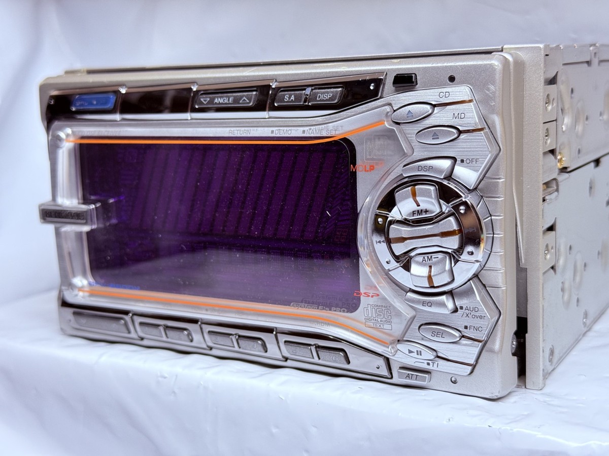 Kenwood DPX-6200M 2DIN CD MD JDM Car Audio w/ External Bluetooth