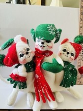 Annalee 2007 Christmas 3 Caroling Choir Mouse Trio Excellent