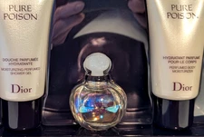 Christian Dior PURE POISON Eau de PARFUM .17oz + Lotion + Gel Minis Gift Set NIB