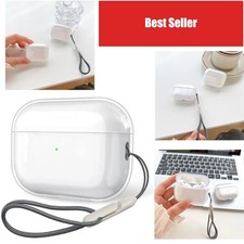 Clear TPU Case Cover with Lanyard for AirPods 1 2 3 4 Pro