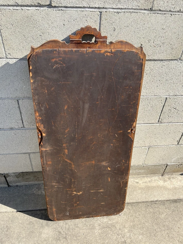 Espejo de salón antiguo de roble macizo de principios de 1900’s Foto 3 de 3