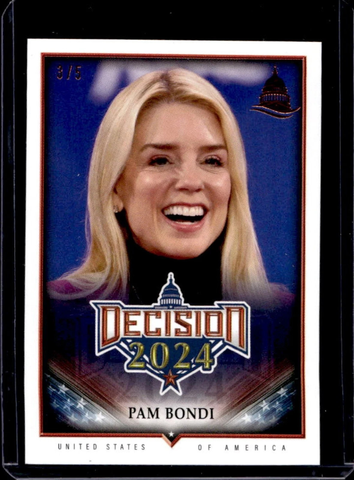 2024 Decision Update Pam Bondi Election Day Gold Foil #D /10
