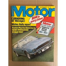 ASTON MARTIN VOLANTE MOTOR MAGAZINE MARCH 3 1979 - Volante cover with feature + 