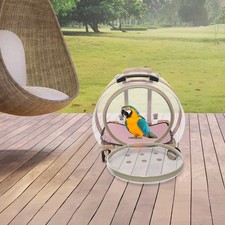 Transparent  Fully Breathable Dog/Cat Carrier with Rolling Wheels for Traveling