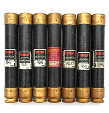 Lot of 7x Bussmann Fusetron FRS-R-2 Dual-Element Time-Delay Class RK5 Fuses