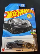 2025 Hot Wheels #142 HW Race Day 6/10 McLAREN W1 Gray NEW MODEL Near Mint