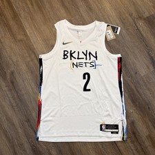 Brooklyn Nets Jersey Large 48 Men’s Basquiat Johnson White Classic Edition