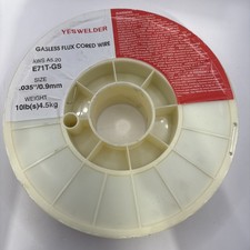Flux Core Gasless Mig Wire, Mild Steel-E71T-GS .035" 0.9mm-10 Lbs Spool