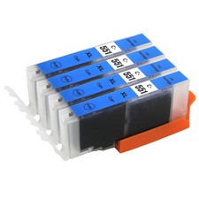4 Cyan Printer Ink Cartridges for Canon PIXMA iP7200 iX6850 MG5650 MG6650 MX725