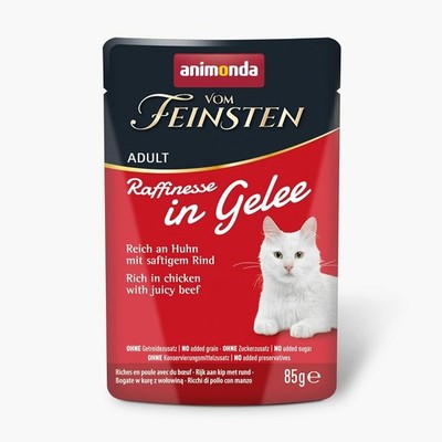 animonda Vom Feinsten Adult Raffinesse Katzenfutter in Gelee, 24 x 85g