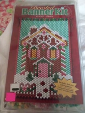 The Beadery Craft “Gingerbread House” Beaded Banner Holiday Kit #5447