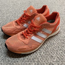 Adidas Womens Adizero Adios SMC Orange ART BA7948 Size 9.5 US