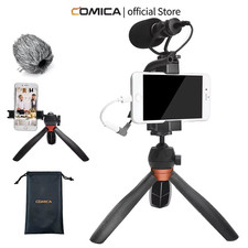CVM-VM10-K2 PRO Smartphone Video Rig with Tripod, External Shotgun Mic, Vlogging