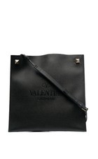 Valentino Garavani Rockstud Shoulder Bag Crossbody Black Leather - Brand New