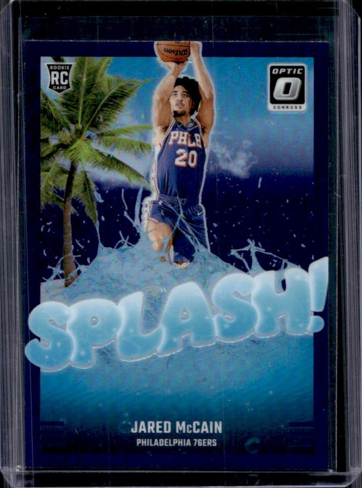 2024-25 Panini Donruss Optic Jared McCain Splash! RC Purple Rookie #3 76ers