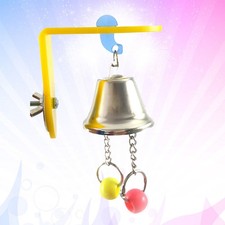 Bird Cage Hanging Toy Stainless Steel Parrot Chew Toy With Bell For Birds