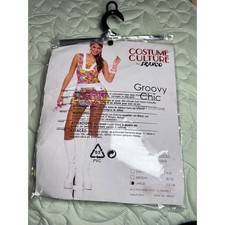 Costume Culture Groovy Chic 60s 70s Mod Disco Dress Headband Set Large 12-14