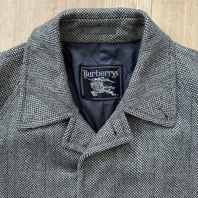 Burberrys Vintage Tweed Balmacaan Coat Outerwear Cashmere