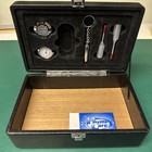 1915 Thompson & Co., Inc. Black Vinyl Cigar Humidor Box - Partial Accessories — photo 4