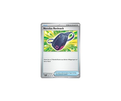 Pokemon Karten -Paldeas Schicksale- Nemilas Rucksack Trainer- PAF083 -Deutsch