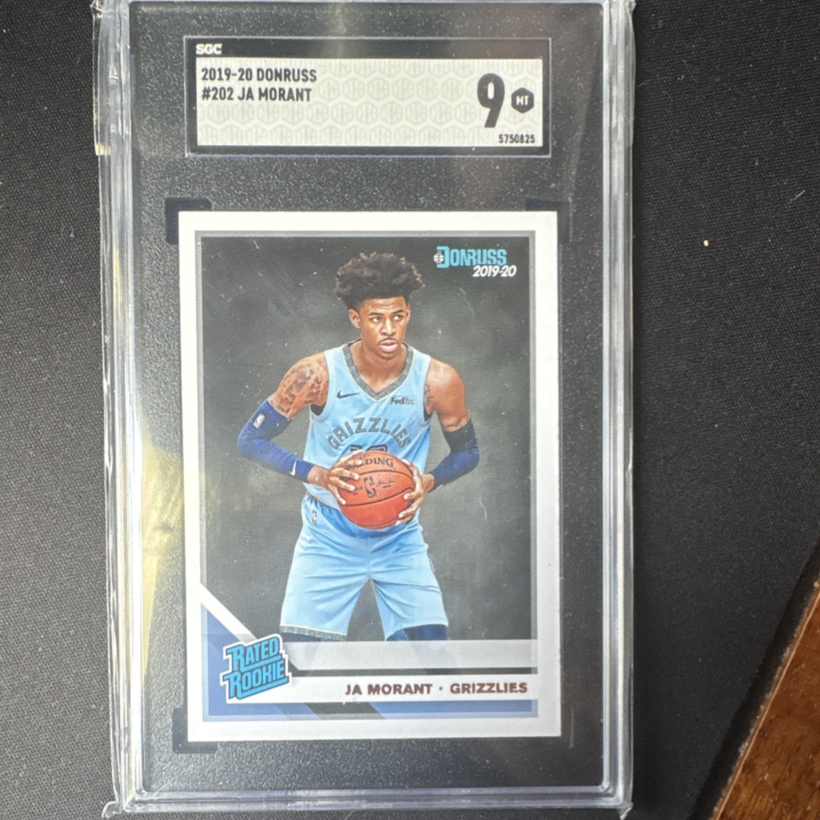 Panini Donruss Ja Morant Grizzlies Rated Rookie #202 SGC 9 2019-20