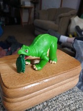 Burger King 1997 Spike Land Before Time Dinosaur Green Pull-String Toy 5" F
