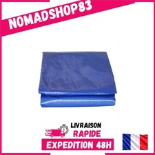 Bâche piscine rectangulaire 4x7 m Tecplast hivernage filet central PO155RG