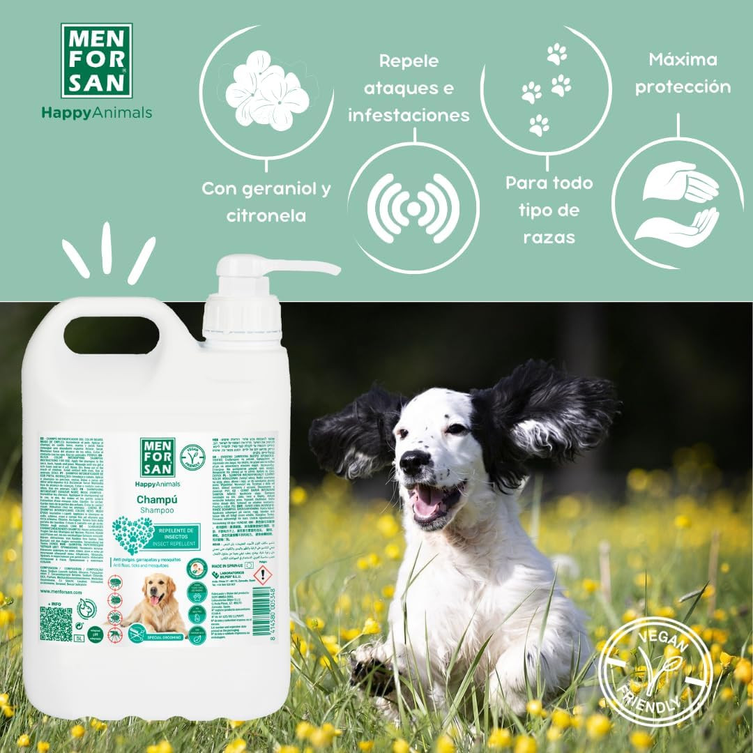 Menforsan Shampoo Cane Repellente 5L: Protocollo Igiene Citronella - 3