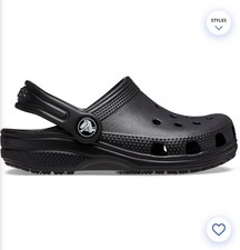 Crocs Black C9 Child 9 Classic Clogs NWT Fast Shipping New.