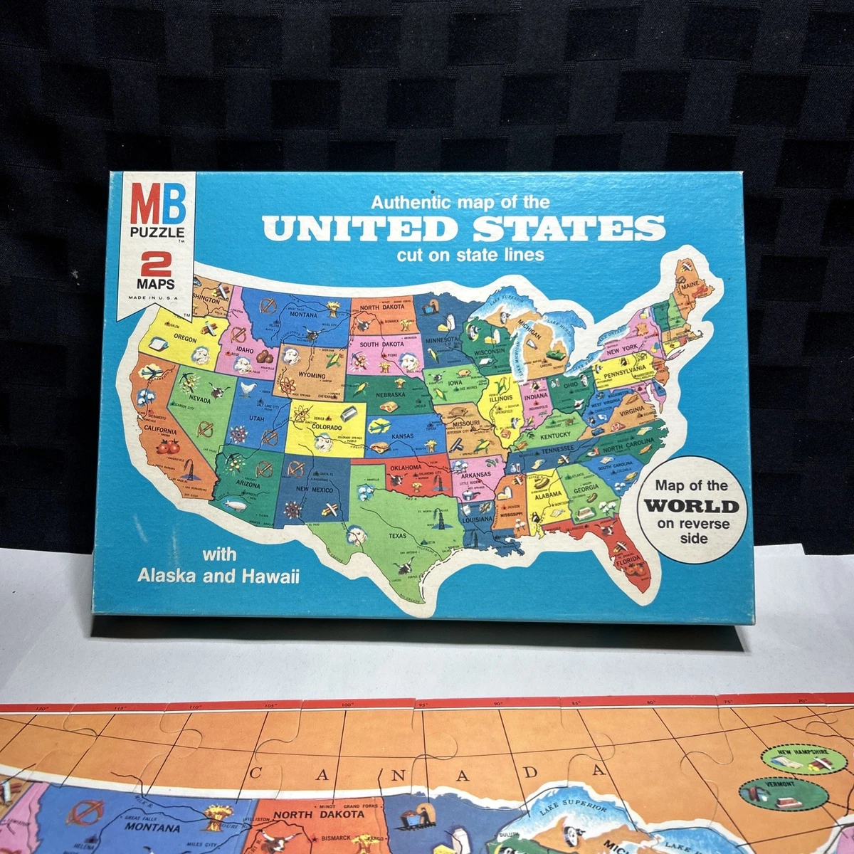 MILTON BRADLEY CO. アメリカ製 アンティーク ジグソーパズル Milton Bradley Maps Vintage Puzzles for sale - eBay