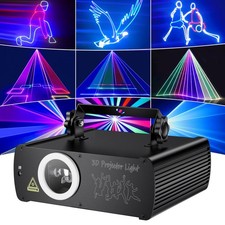 DJ Laser Lights for Party, Professional 3D Animation RGB Laser Show Projector...
