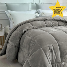 IlGruppone Trapunta Piumino Invernale In Tessuto Flanellato Caldo Piumone