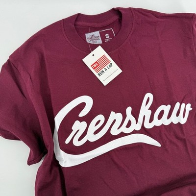 NWT Marathon Clothing Company TMC Crenshaw Nipsey Shirt White/Burgundy Small