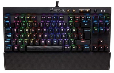 Corsair K65 Mechanische Gaming Tastatur TKL 60% Cherry MX Speed QWERTZ DE schwar