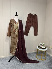 3pc Pakistani /Indian chiffon embroidered party dress