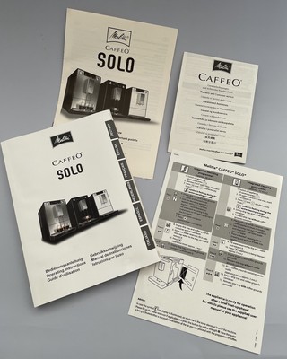 Melitta Caffeo SOLO Bedienungsanleitung Kaffeemaschine