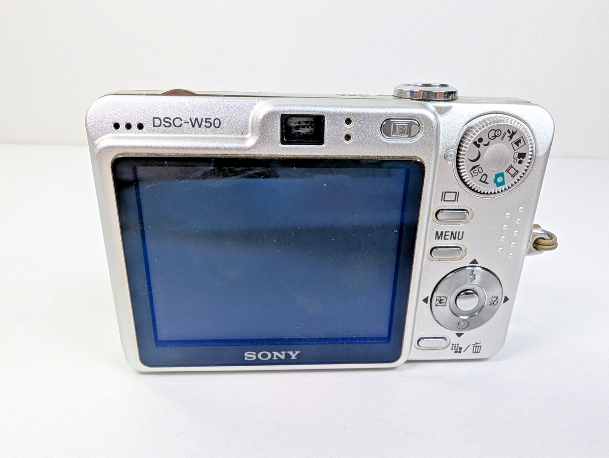 Sony Cyber-shot DSC-W50 6.0MP Digital Camera - Silver for sale