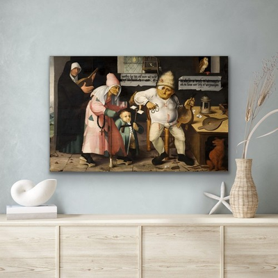 #ad quot;Hieronymus Bosch 1450 1516 The mender quot; Canvas Wall Art Picture Print $19.99