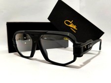 Cazal Eyeglasses Full Black Frame Clear Lens Unisex Men Women Designer Cazal Eyeglasses Full Black Frame Clear Lens Unisex Men Women Designer