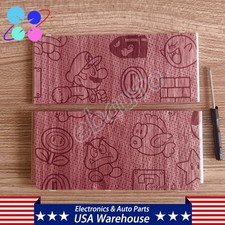 Top Bottom Cover Shell Faceplate Case Super Mario Monogram For Nintendo New 3DS