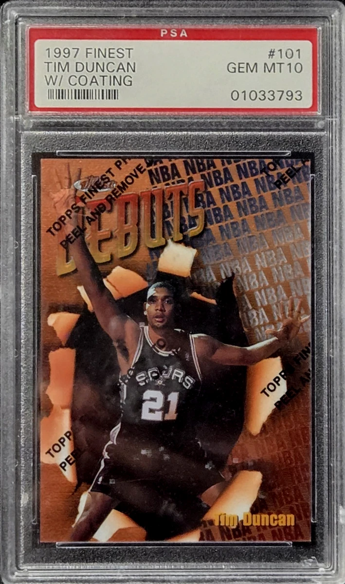 Tim Duncan Basketball Grade 10 Rookie Sports Trading Cards