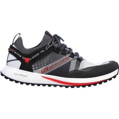 Men's Skechers Go Run Speed, Charcoal/Red, 12 D Medium US