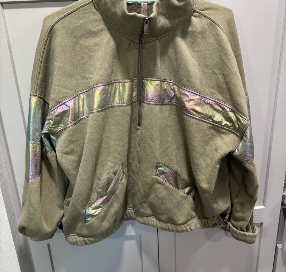 Sudadera Free People FP Movement Away We Go 1/2 Cremallera Mediana Grande Precio de venta sugerido por el fabricante 128 USD Foto 4 de 4