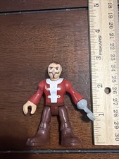 Imaginext Red Pirate Captain Hook Action Figure Ocean Sailing Ship
