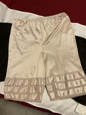 Adonna Beige Pettipants Bloomers Nylon Cut To Desired Length Size 1X