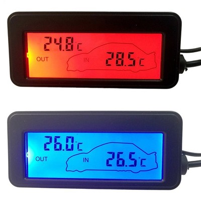 Auto-Thermometer, Auto-Thermometer, innen und außen, 12 V, Auto-Thermometer