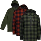 Swanndri Mens Reidston Wool Annorak Olive Black Sizes Small To XXL