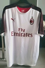 AC Milan Puma Mens Training Shirt XL White 2018/19 Football Top Fly Emirates