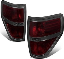 2009-14 Ford F-150 Tail Lights Driver Passenger Side Chrome Smoked Compatible