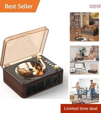 Portable Bluetooth CD Player with Speakers FM Radio Remote AUX USB for Home